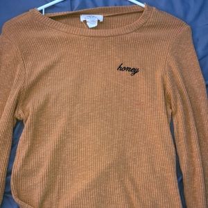 mustard yellow honey top